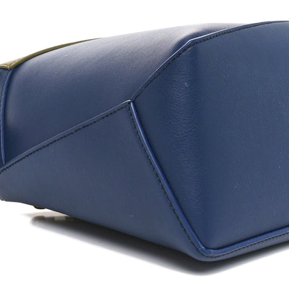Loewe Calfskin Small Puzzle Edge Bag Olive Abyss Blue 8 of 9
