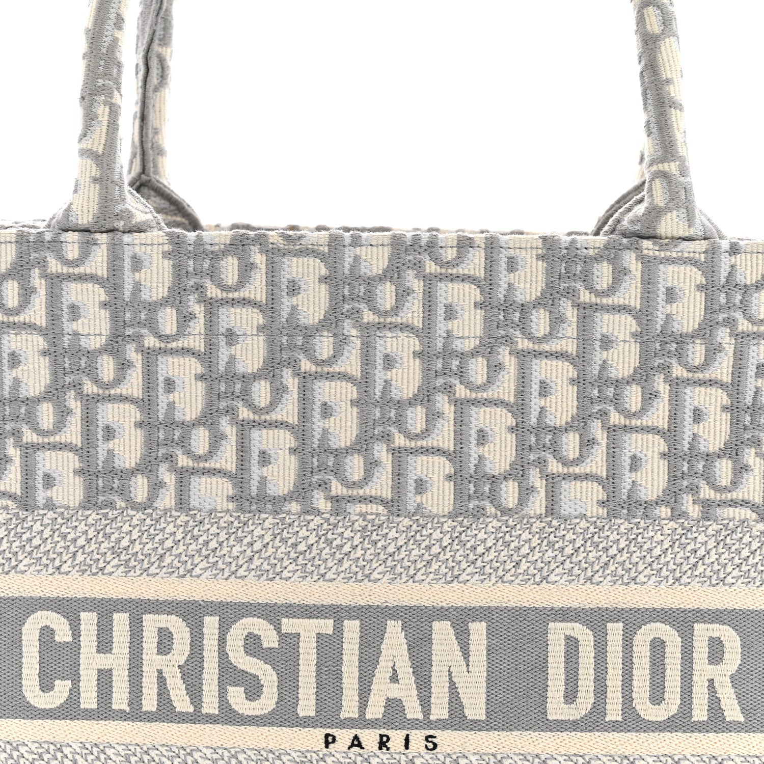 Christian Dior Oblique Medium Book Tote Grey 8 of 13