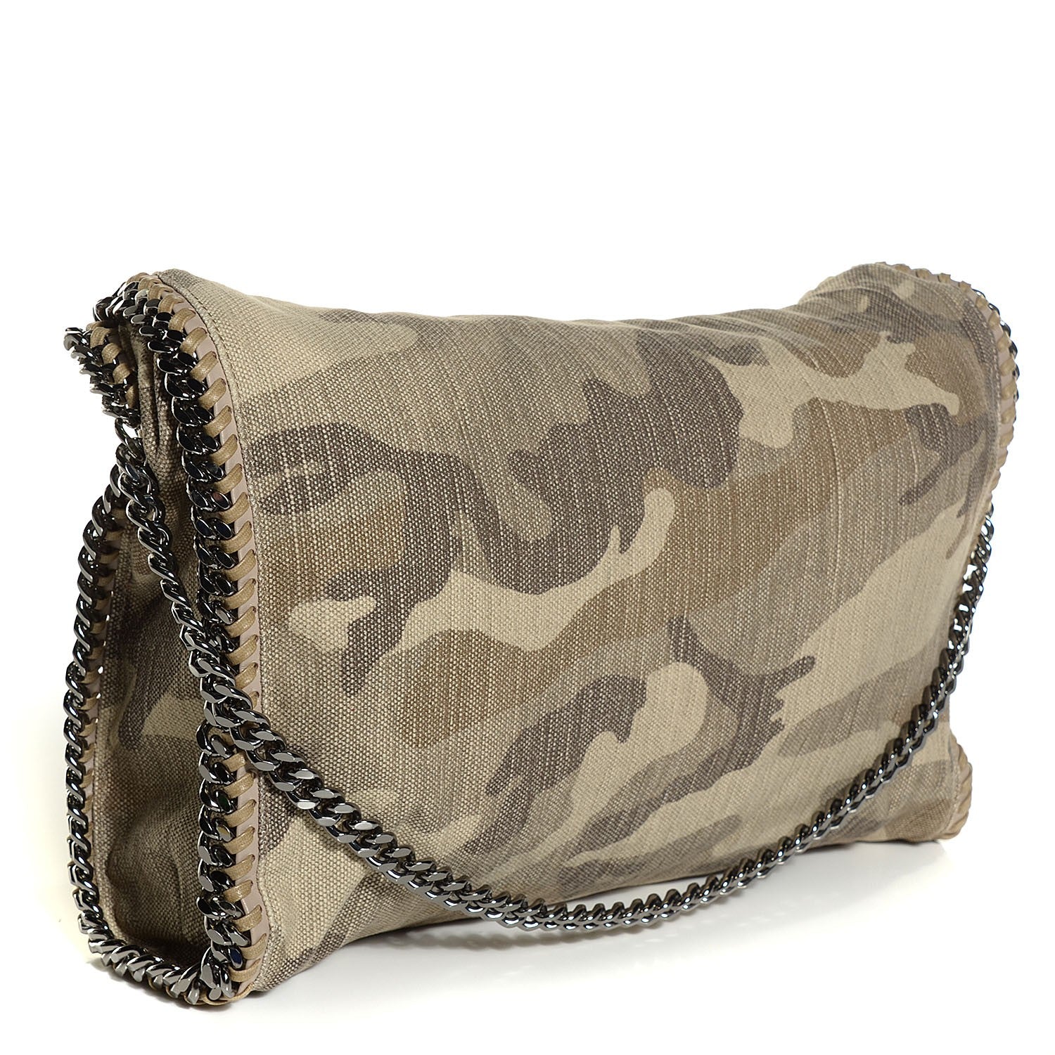 Stella McCartney Denim Falabella Fold Over Tote Sand 3 of 9