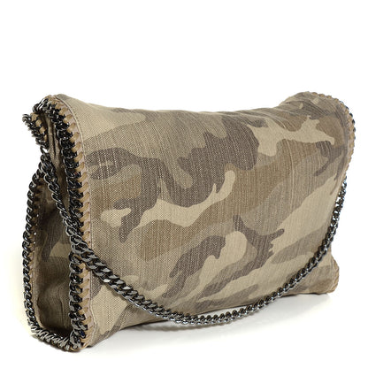 Stella McCartney Denim Falabella Fold Over Tote Sand 3 of 9