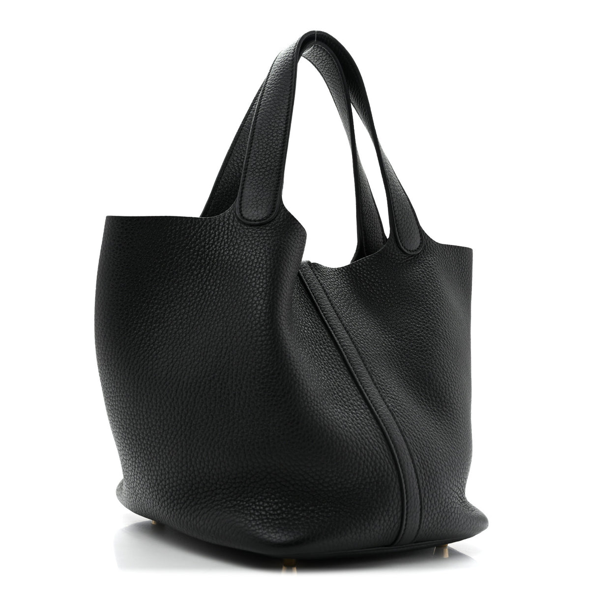 Hermes Taurillon Clemence Picotin Lock 22 MM Black 2 of 11