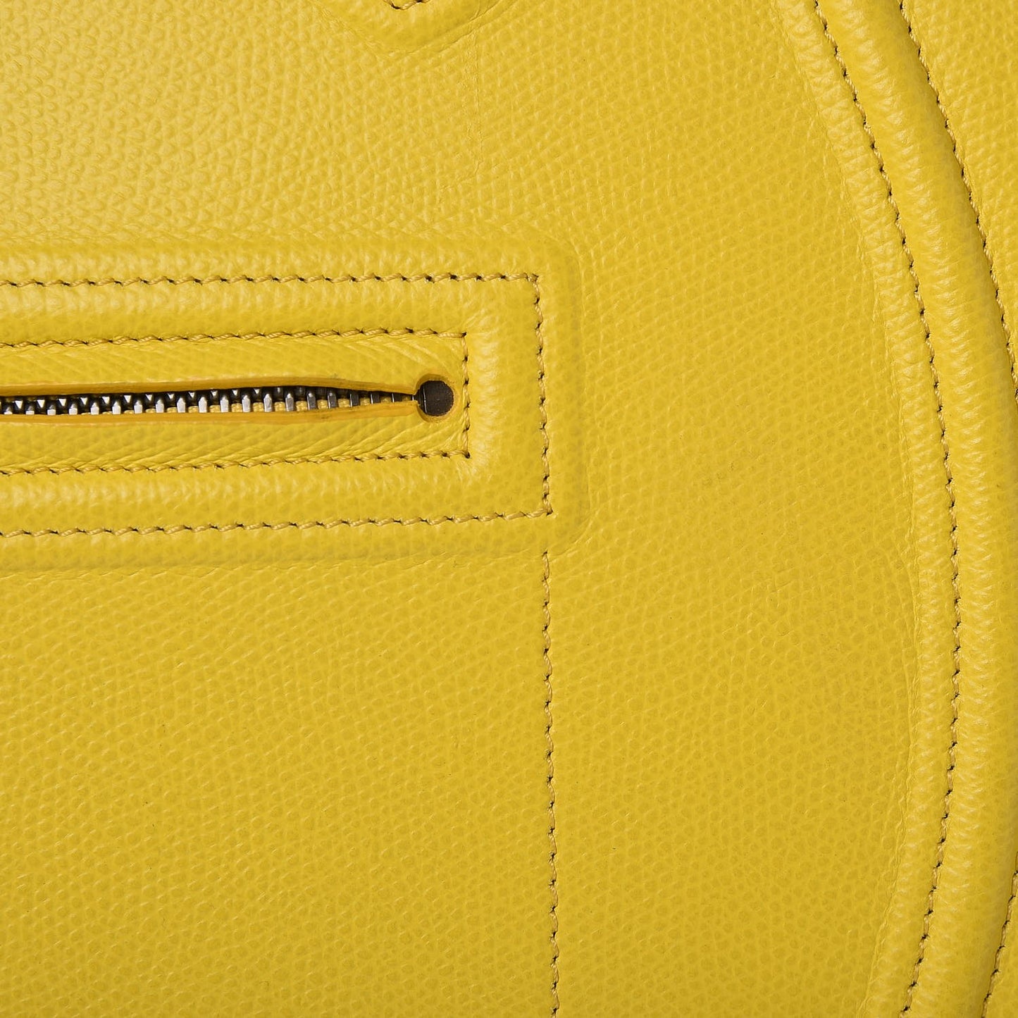 Baby Grained Calfskin Medium Phantom Luggage Sun Yellow