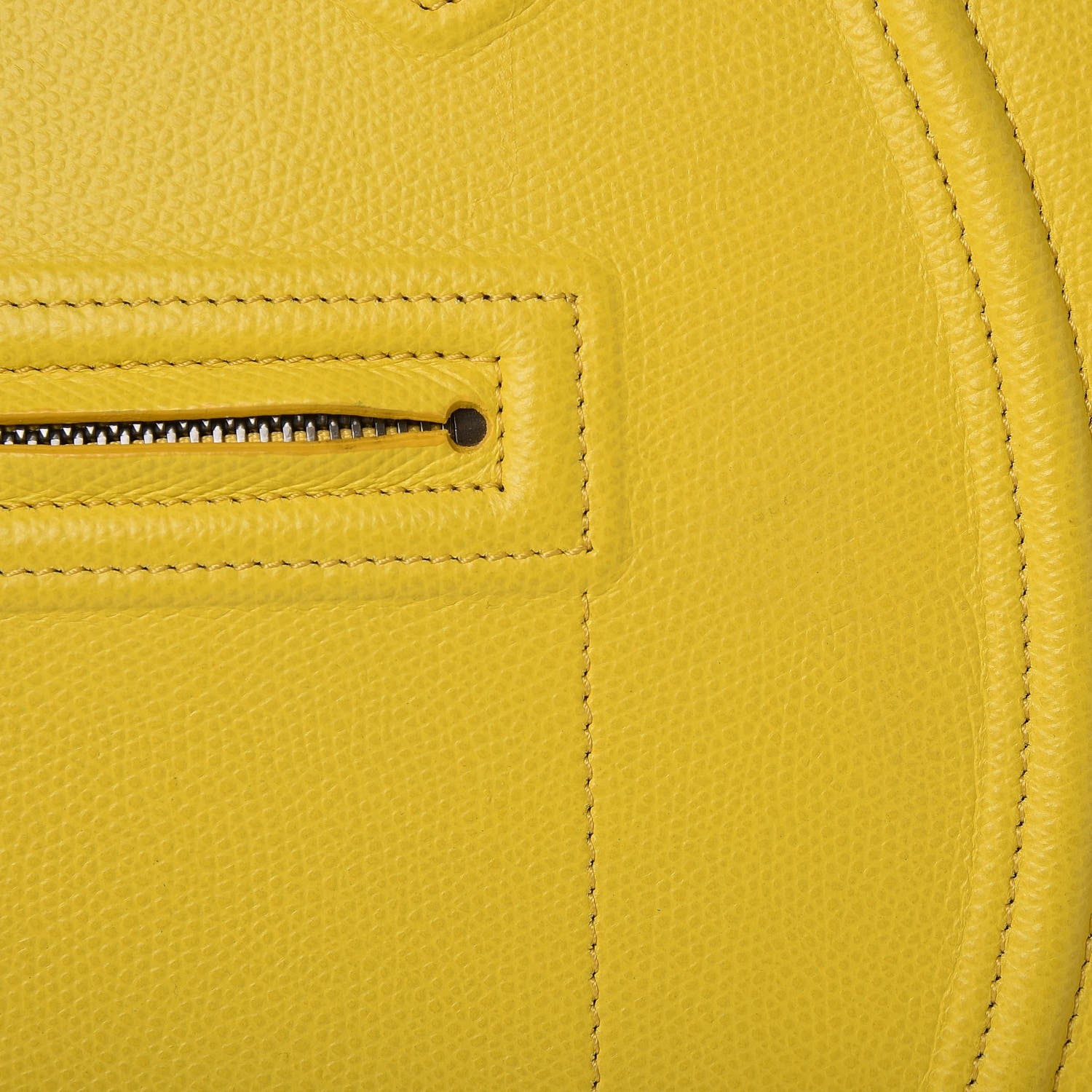 Celine Baby Grained Calfskin Medium Phantom Luggage Sun Yellow 10 of 15