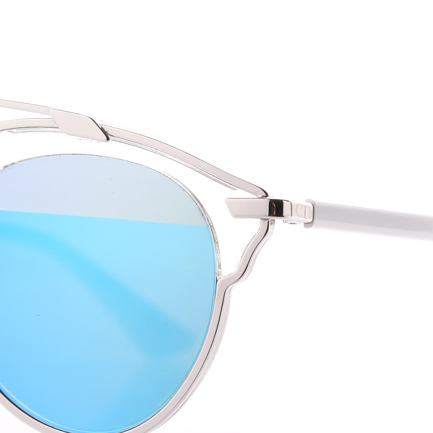 Christian Dior Mirrored So Real Sunglasses Crystal Silver White 5 of 11