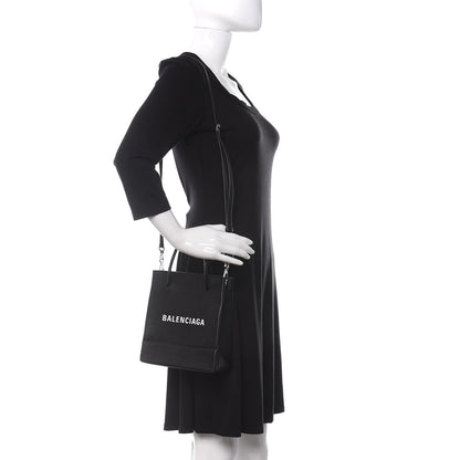 Balenciaga Calfskin Logo XXS Shopping Tote Black 2 of 10