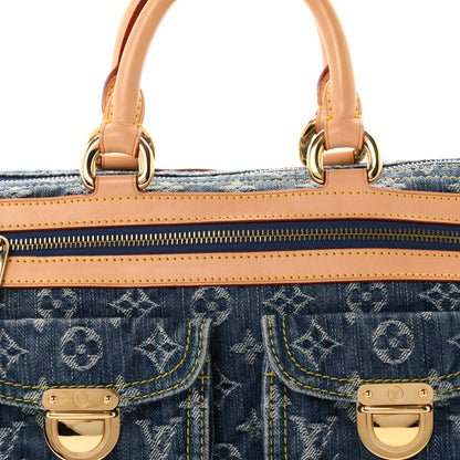 Louis Vuitton Monogram Denim Neo Speedy Blue 7 of 9