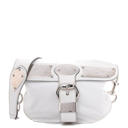 Gucci Calfskin Romy Shoulder Bag Hobo White 1 of 10