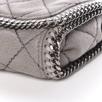 Stella McCartney Shaggy Deer Quilted Falabella Crossbody Bag Light Grey 7 of 9