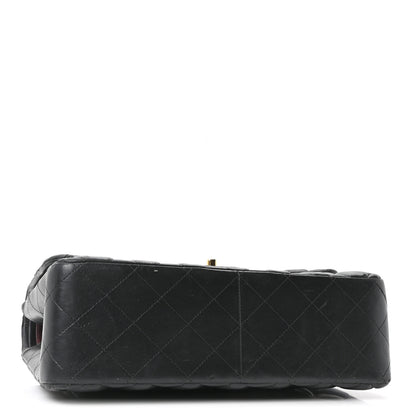 Chanel Lambskin Quilted Jumbo Double Flap Black 4 of 10