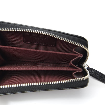 Chanel Caviar Quilted Zip Coin Purse Black 5 of 8