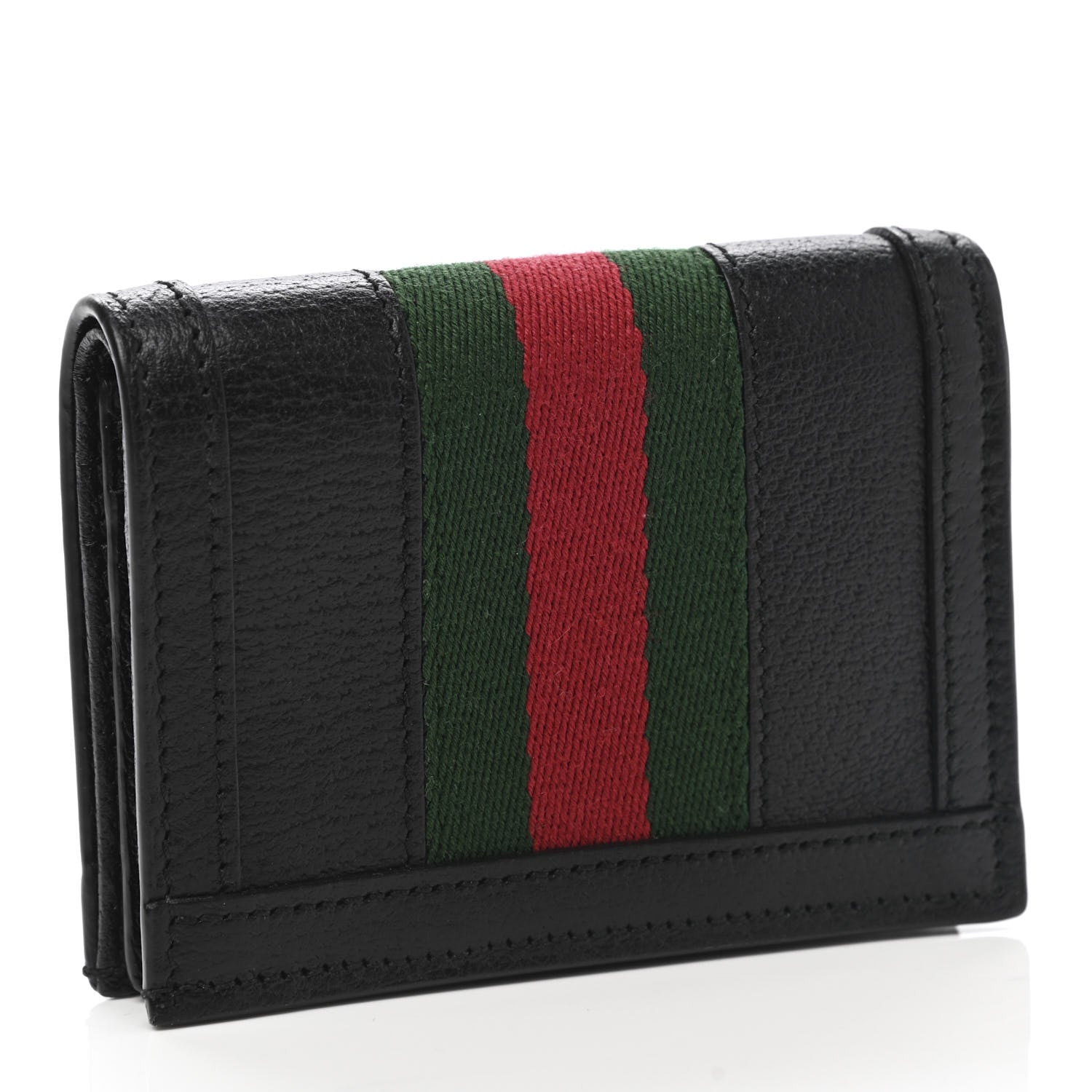 Gucci Calfskin Web Ophidia Card Case Black 3 of 8