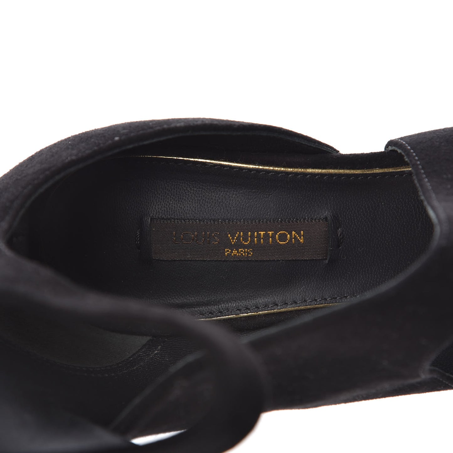 Suede Disclosure Sandals 35 Black