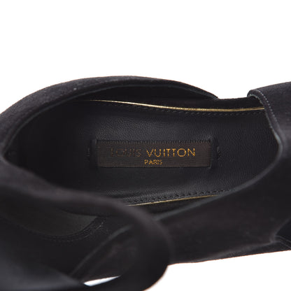 Louis Vuitton Suede Disclosure Sandals 35 Black 6 of 8