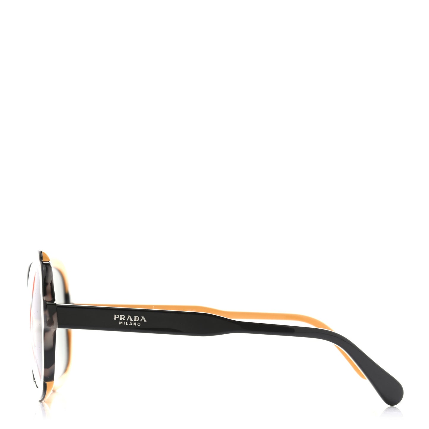 Tortoise Shell Round Sunglasses SPR 16U Black