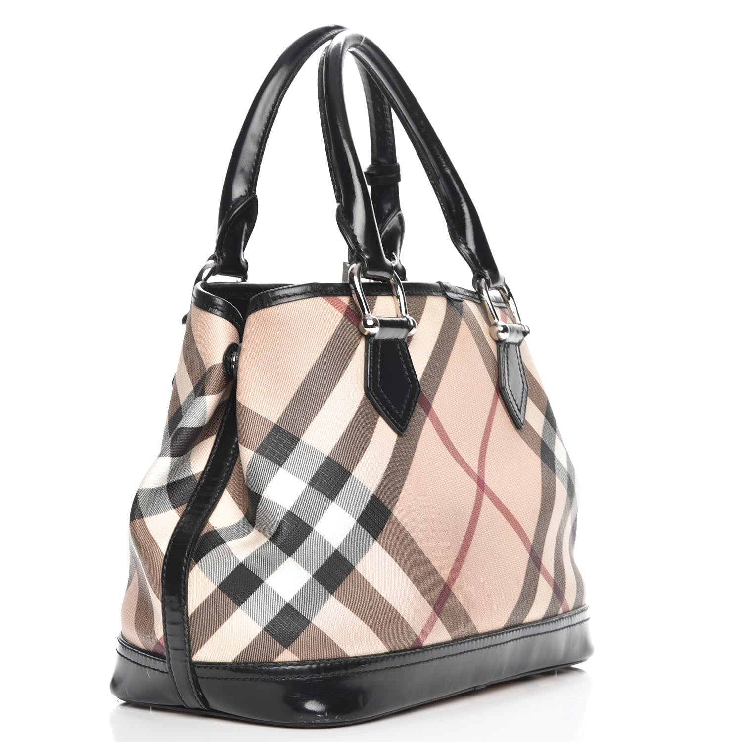 Burberry Nova Check Bowling Bag Black 3 of 16