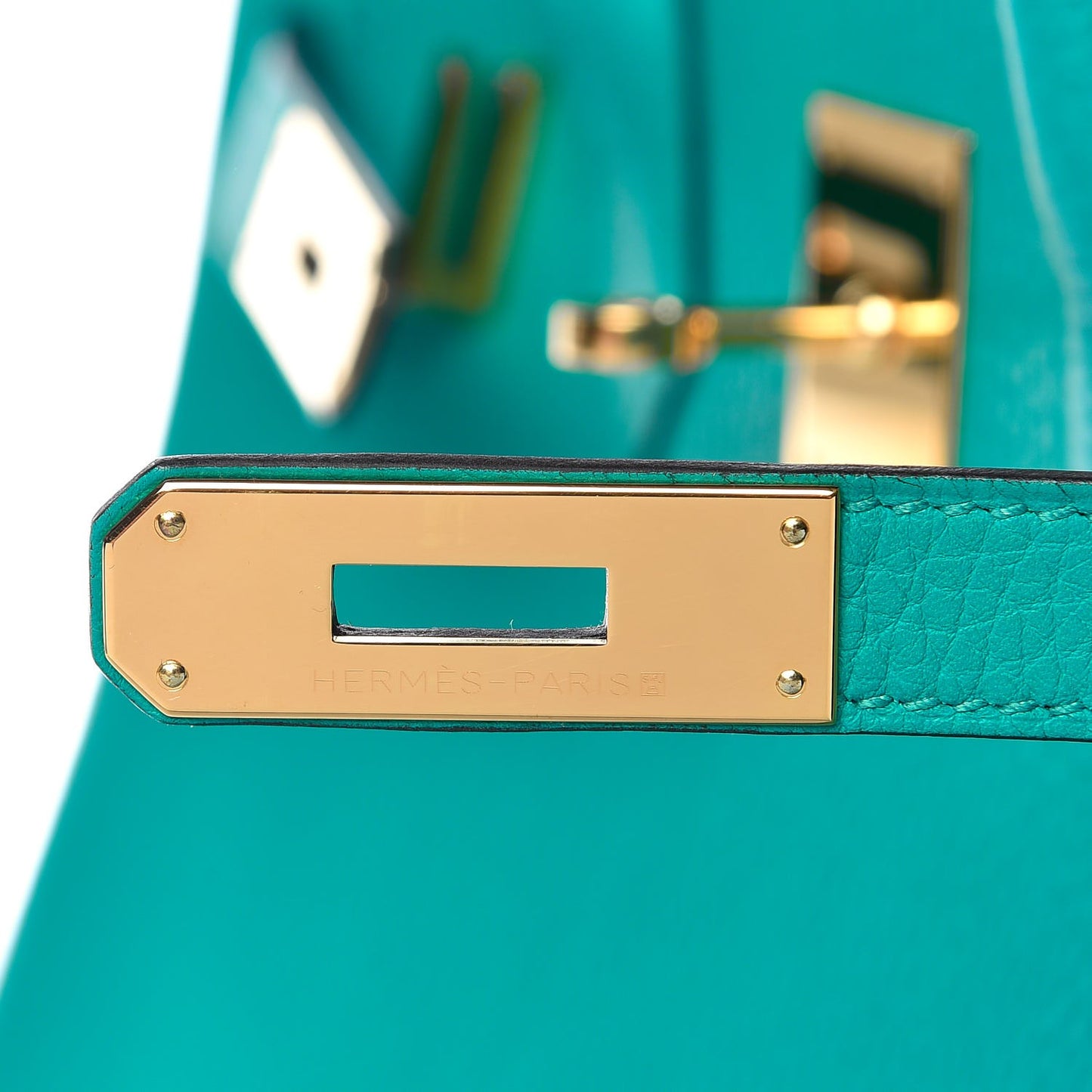 Taurillon Clemence Birkin 30 Bleu Paon