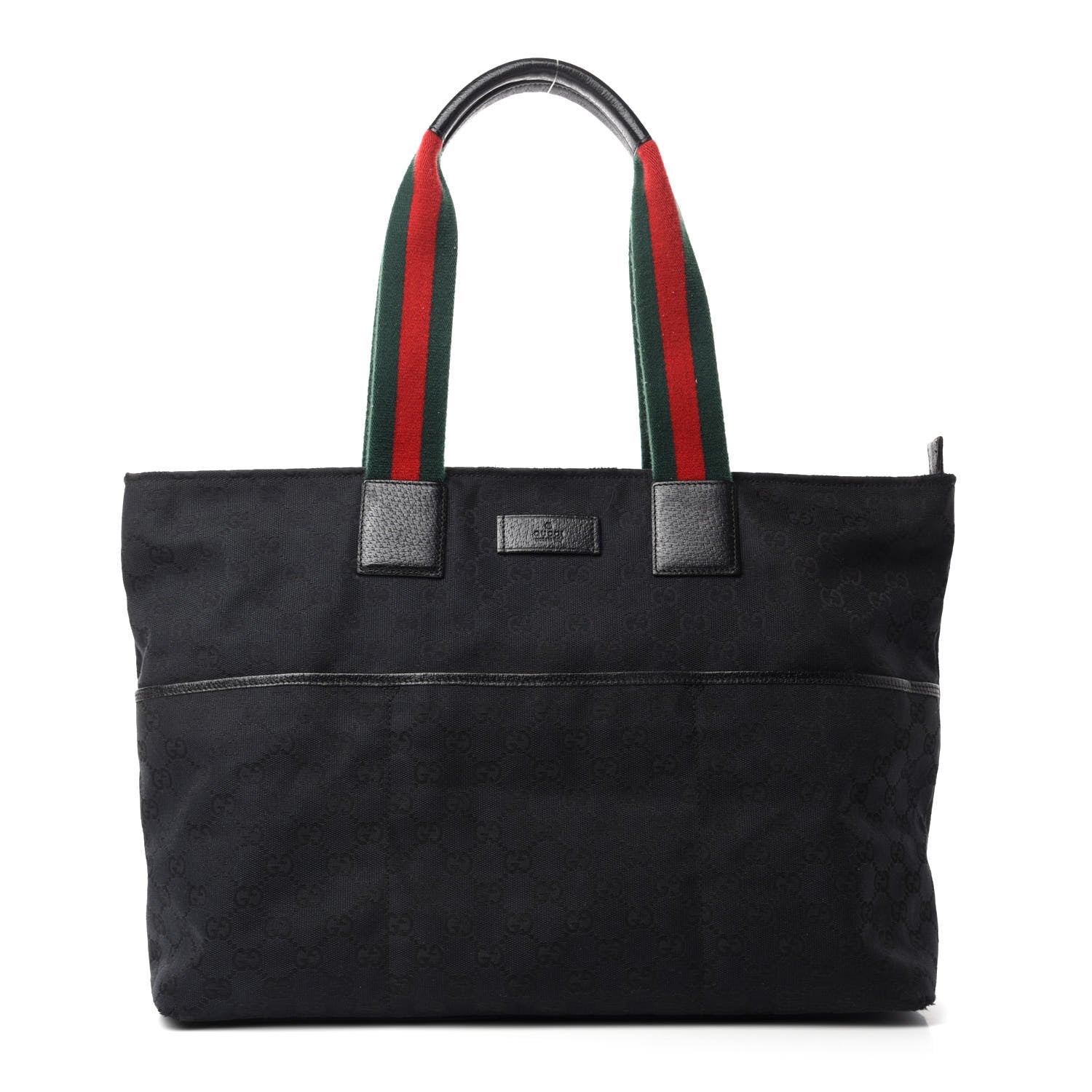 Gucci Monogram Web Large Diaper Tote Black 1 of 13