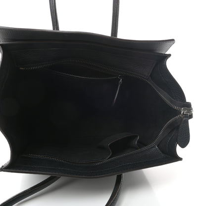 Celine Drummed Calfskin Micro Luggage Black 5 of 8