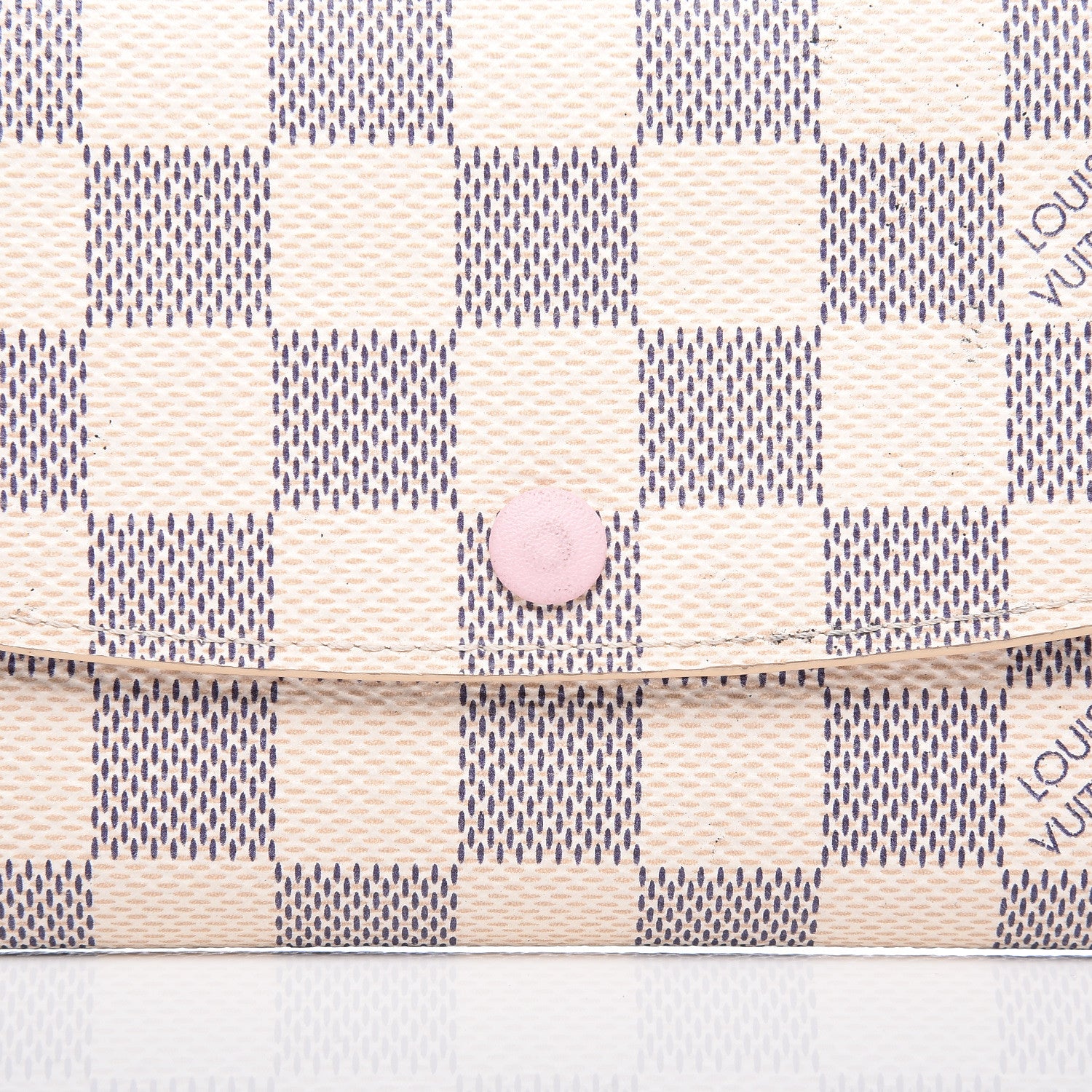 Louis Vuitton Damier Azur Emilie Wallet Rose Ballerine 12 of 12