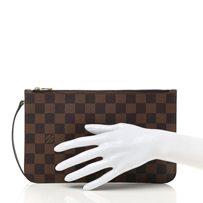 Louis Vuitton Damier Ebene Neverfull MM GM Pochette 2 of 9