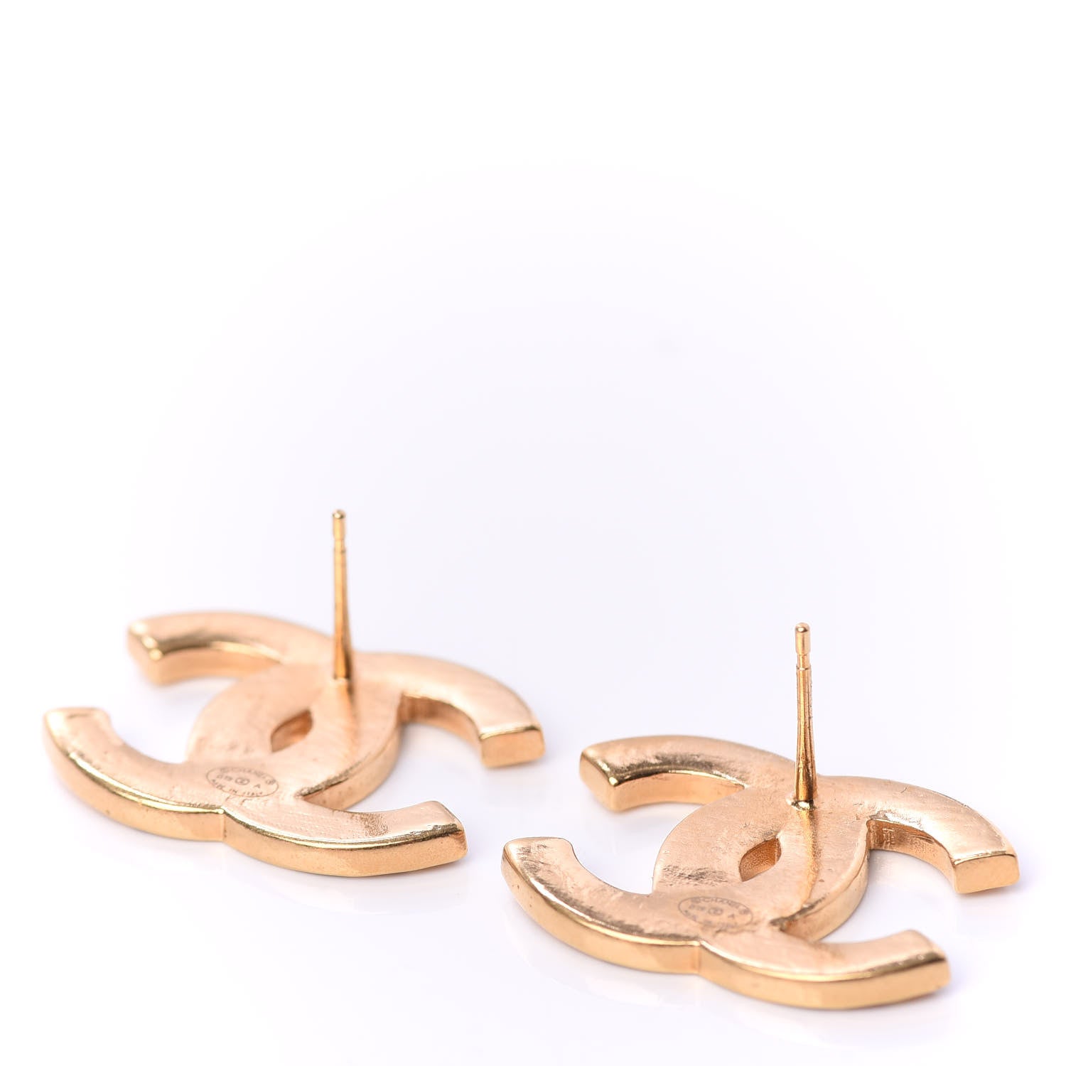 Chanel Metal Along The Nile CC Earrings Gold 3 of 5
