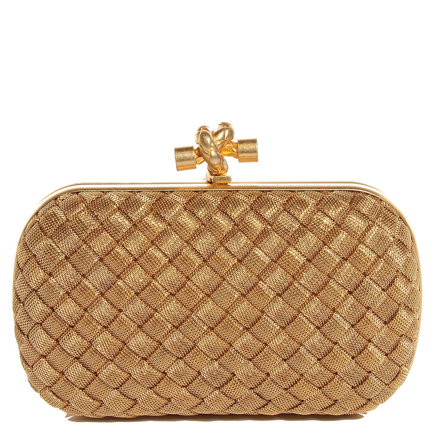 Intreccio Oro Bruciato Knot Clutch