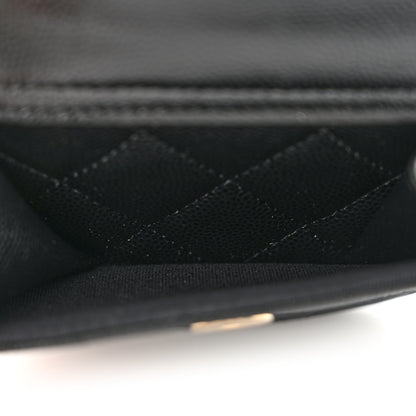 Chanel Caviar Quilted Polly Pocket Pouch Hobo Black 6 of 11