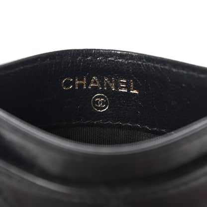 Chanel Lambskin Quilted Brilliant Card Holder Black 6 of 7