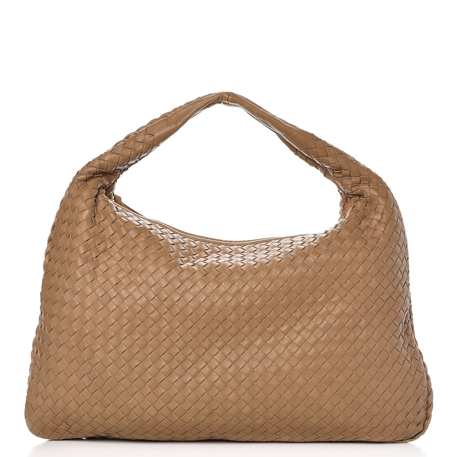 Bottega Veneta Nappa Intrecciato Large Veneta Hobo Camel 1 of 15