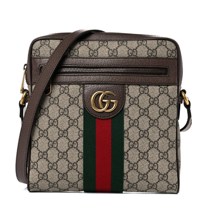 Gucci GG Supreme Monogram Web Small Ophidia Messenger Bag Brown 1 of 13