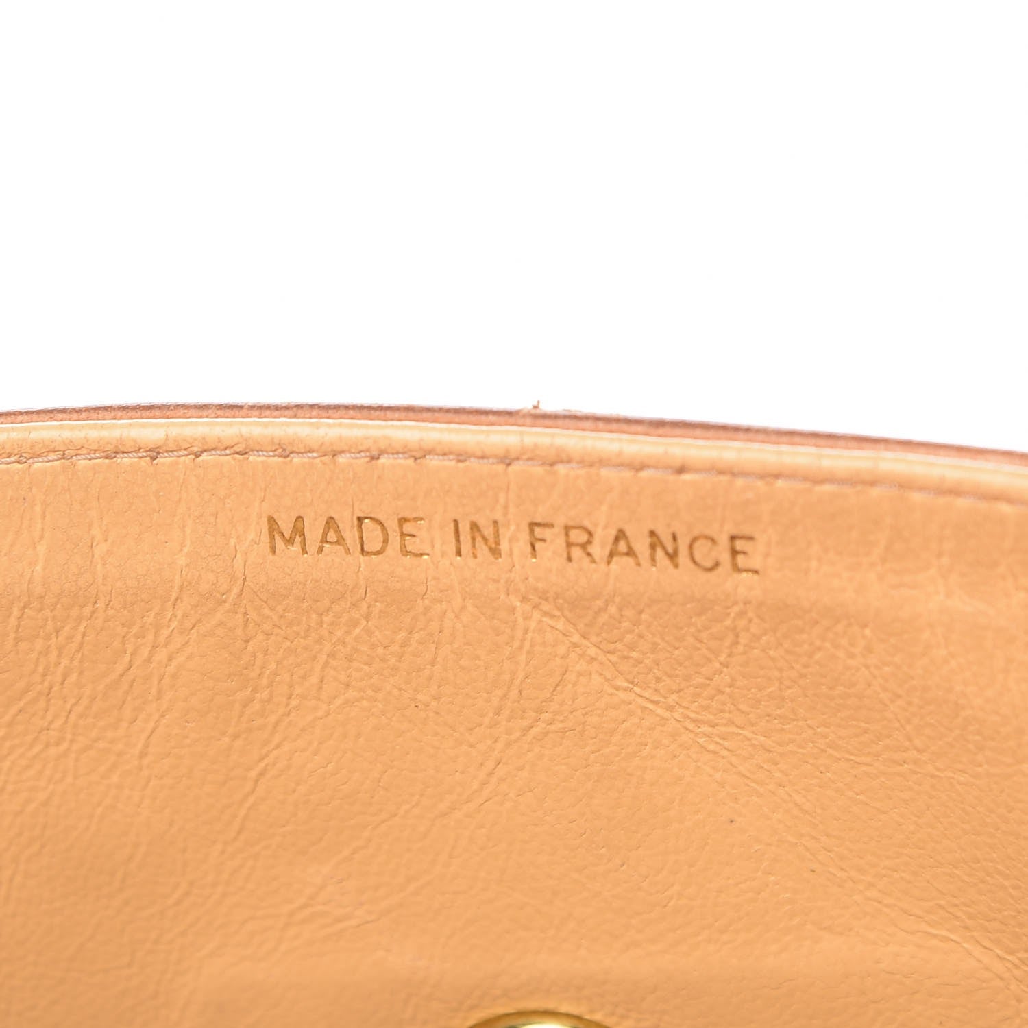 Chanel Calfskin Embossed Medium Flap Natural 7 of 11