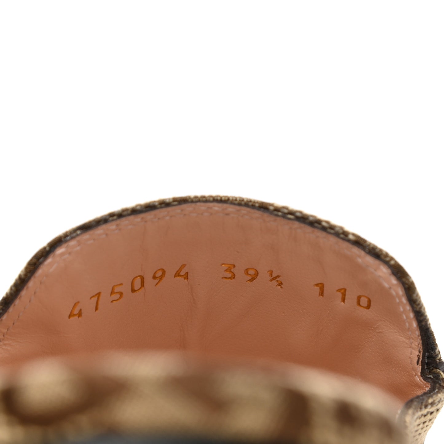 Monogram Jumbo GG Malaga Kid Womens Princetown Slippers 39.5 Camel Ebony New Acero Beige