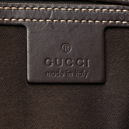 Gucci GG Supreme Monogram Medium Zippered Shopping Tote Dark Brown 6 of 10
