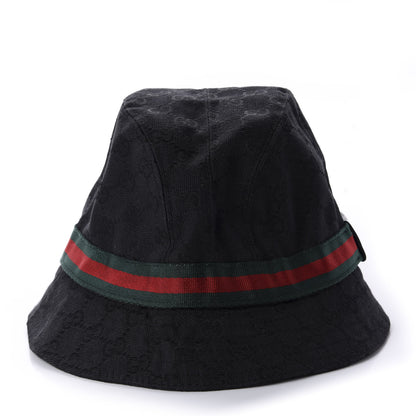 Gucci Monogram Web Bucket Hat M Black 3 of 9