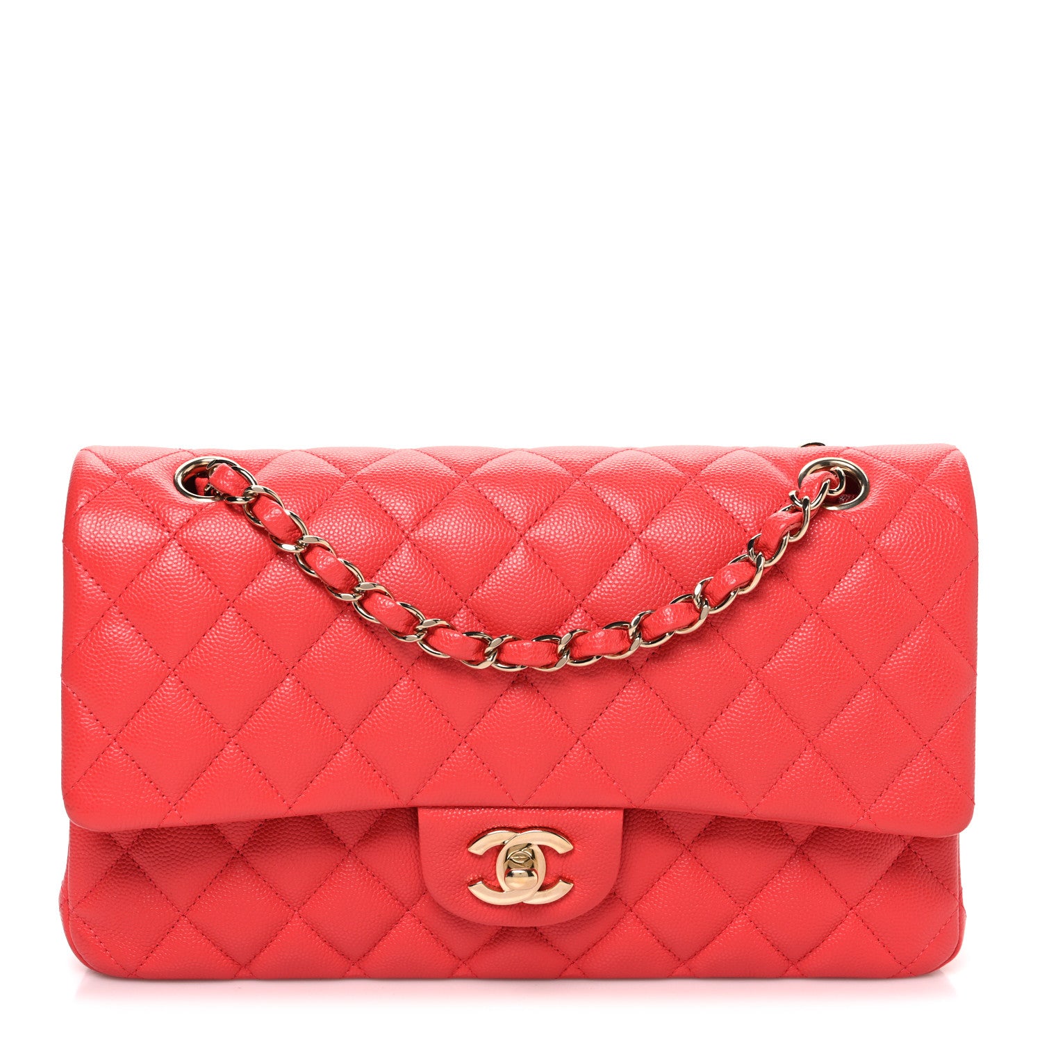 Chanel Caviar Quilted Medium Double Flap Red 1 of 10