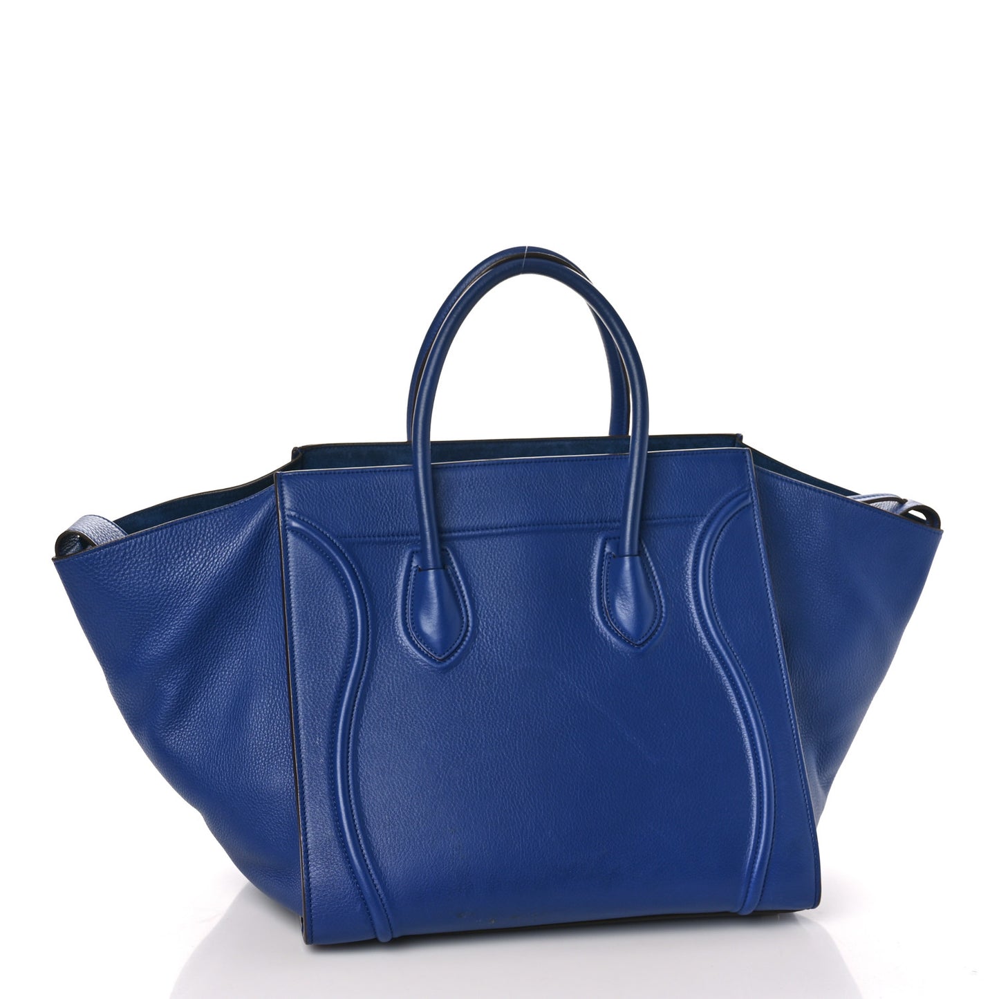 Supple Calfskin Medium Phantom Luggage Indigo