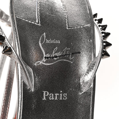 Christian Louboutin Nappa So Me 100 Sandals 39.5 Silver 6 of 7