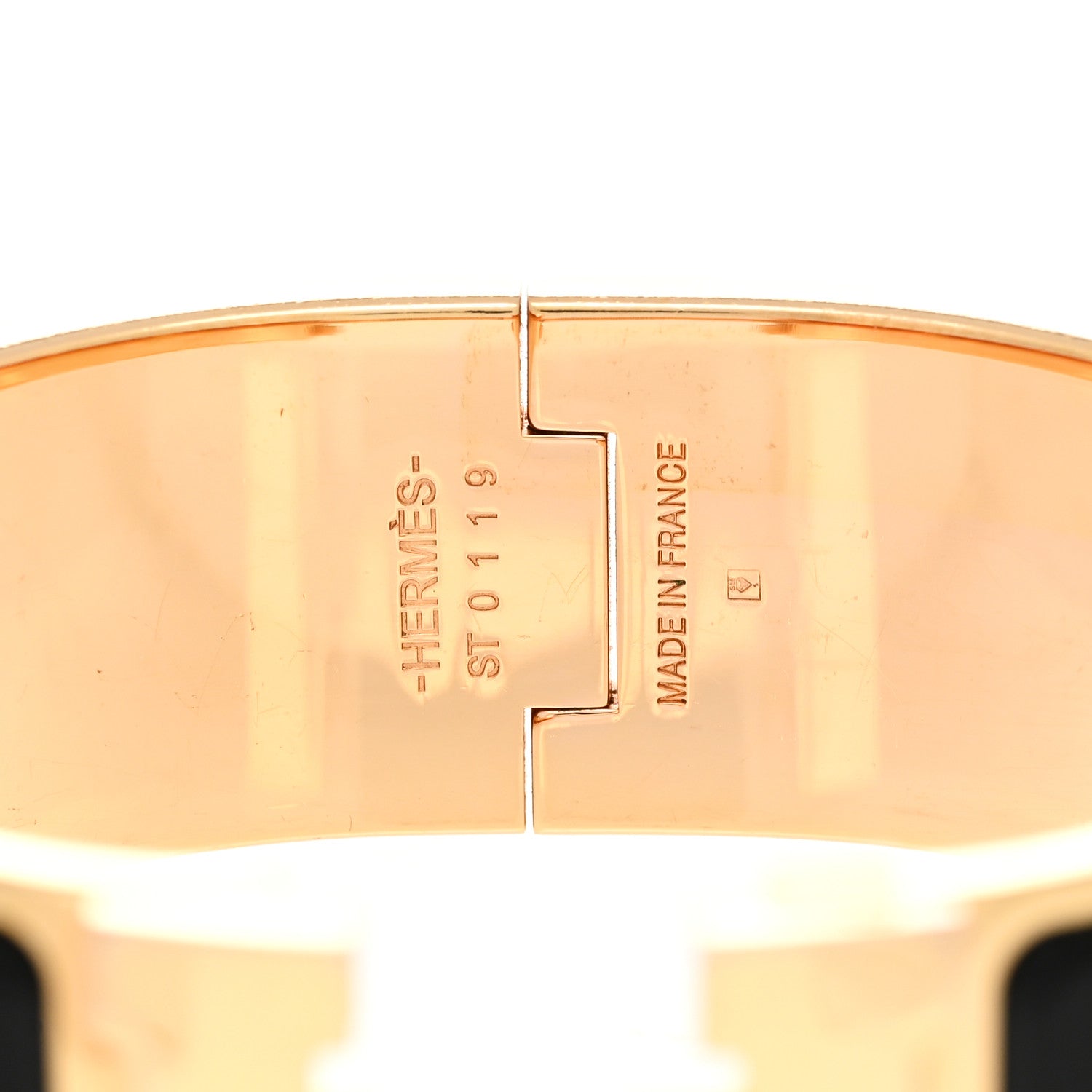 Hermes Enamel Wide Clic Clac H Bracelet PM Black 3 of 5