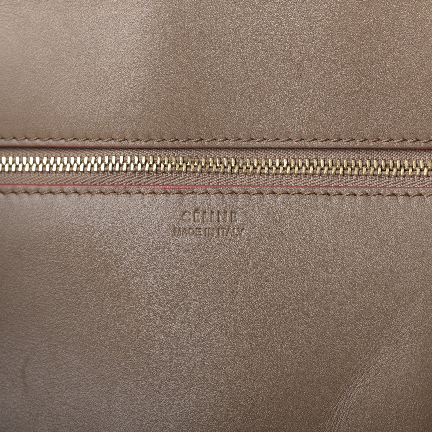 Celine Crisped Calfskin Medium Tie Knot Tote Taupe 8 of 14
