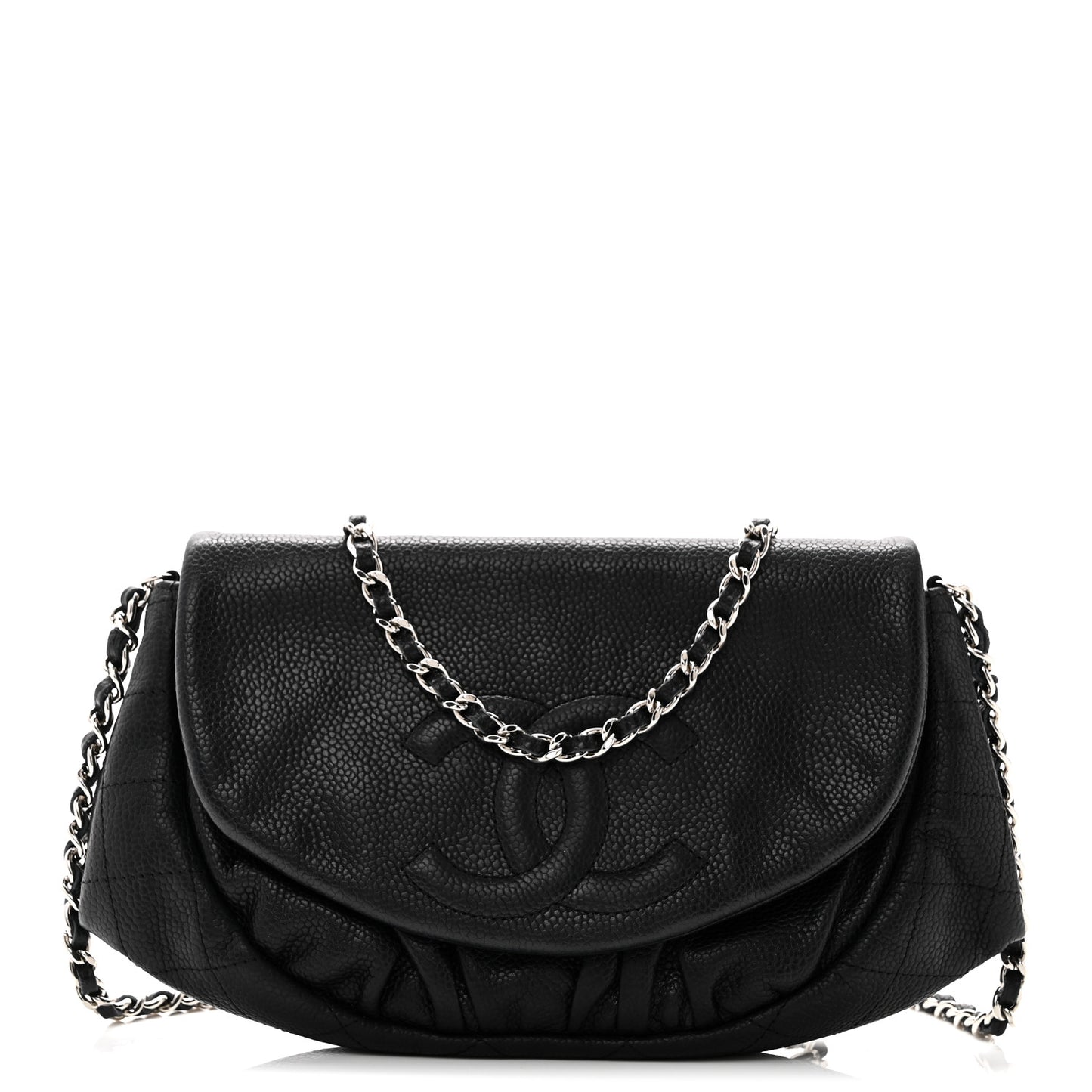 Caviar Half Moon Wallet On Chain WOC Black