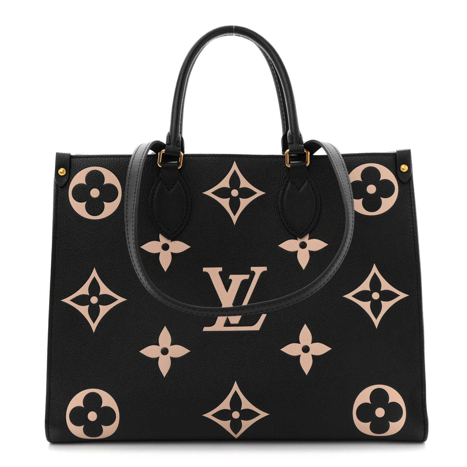 Louis Vuitton Empreinte Monogram Giant Onthego MM Black Beige 1 of 12