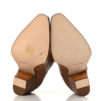 Hermes Calfskin Womens Vegas Ankle Boot 38 Naturel 5 of 8