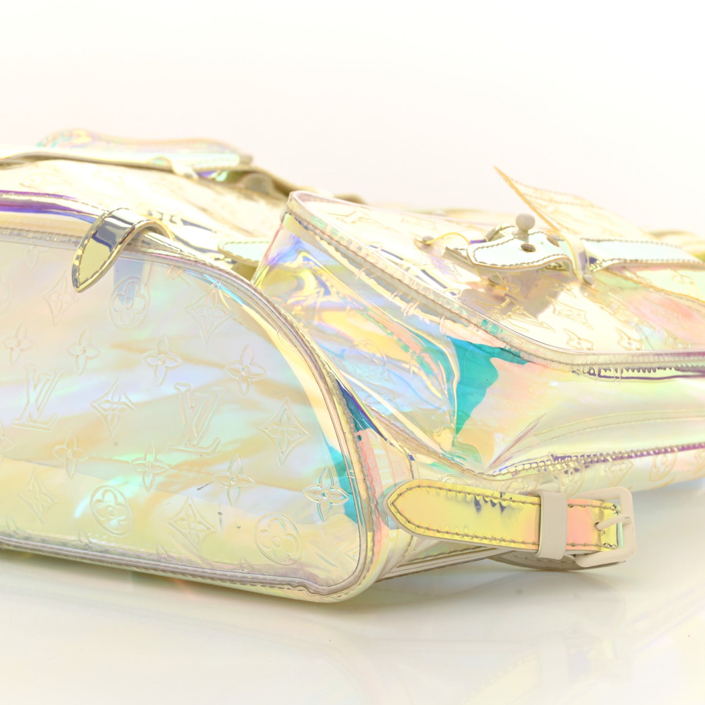 PVC Monogram Christopher Backpack GM Iridescent Prism
