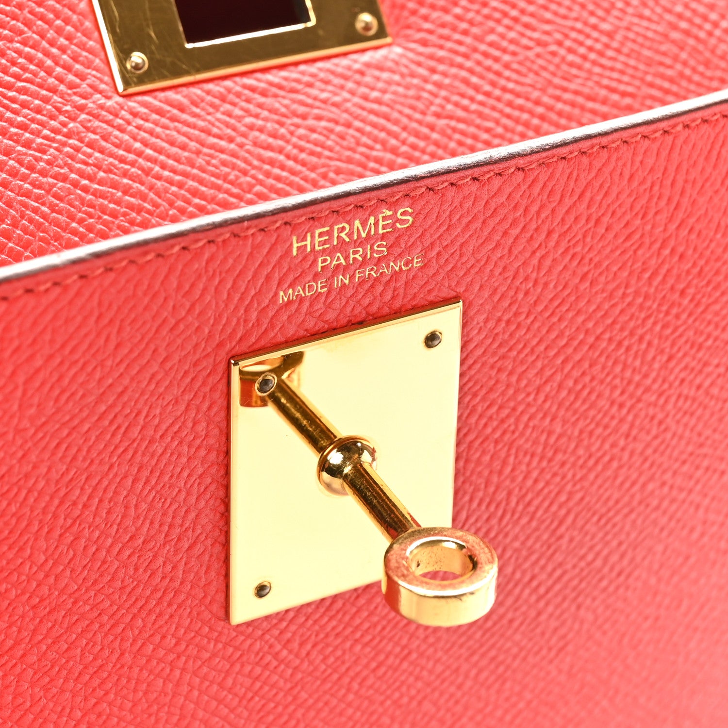 Hermes Epsom Kelly Sellier 32 Rouge Casaque 7 of 11