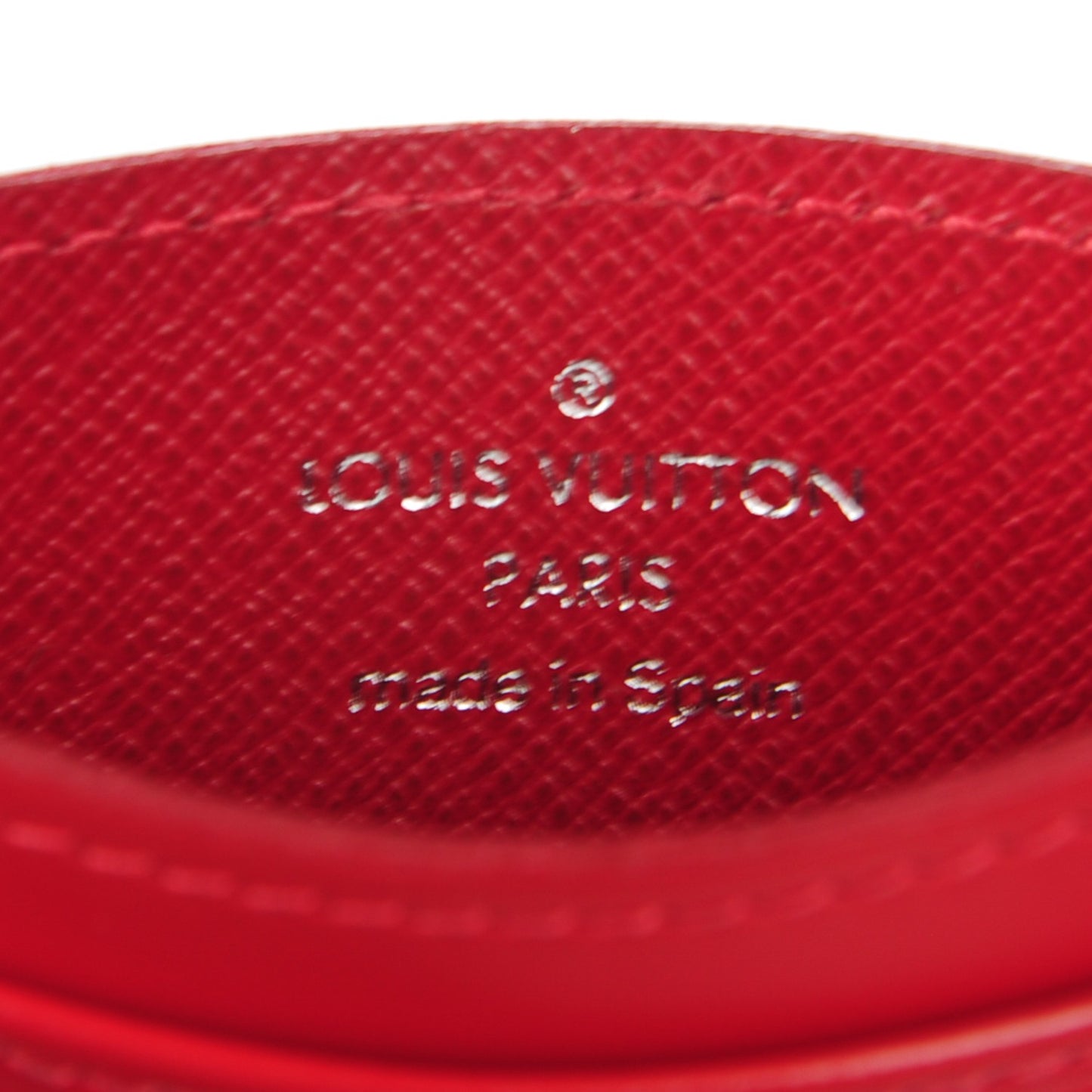 Epi Card Holder Carmine