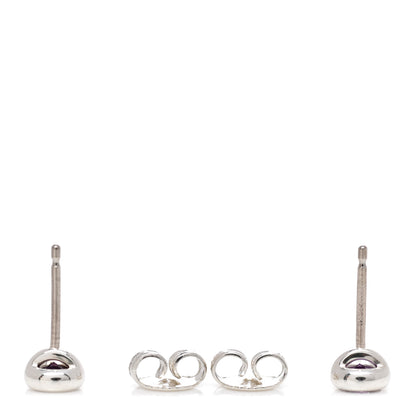 Tiffany Sterling Silver Amethyst Color By The Yard Earrings 3 of 5