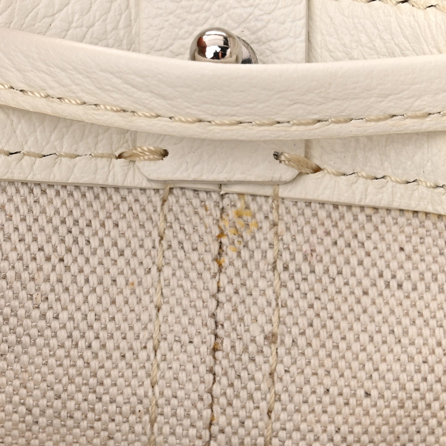 Goyardine Petit Flot Bucket Bag PM White