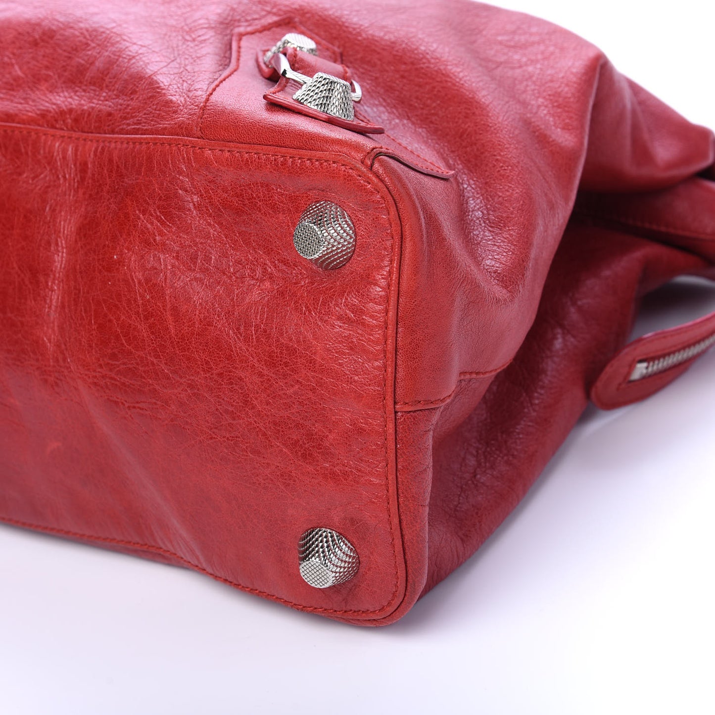 Agneau Giant 21 Silver Hardware RTT Rouge Vif
