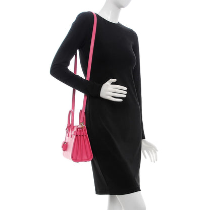 Saint Laurent Calfskin Nano Sac De Jour Lipstick Fuchsia 2 of 6