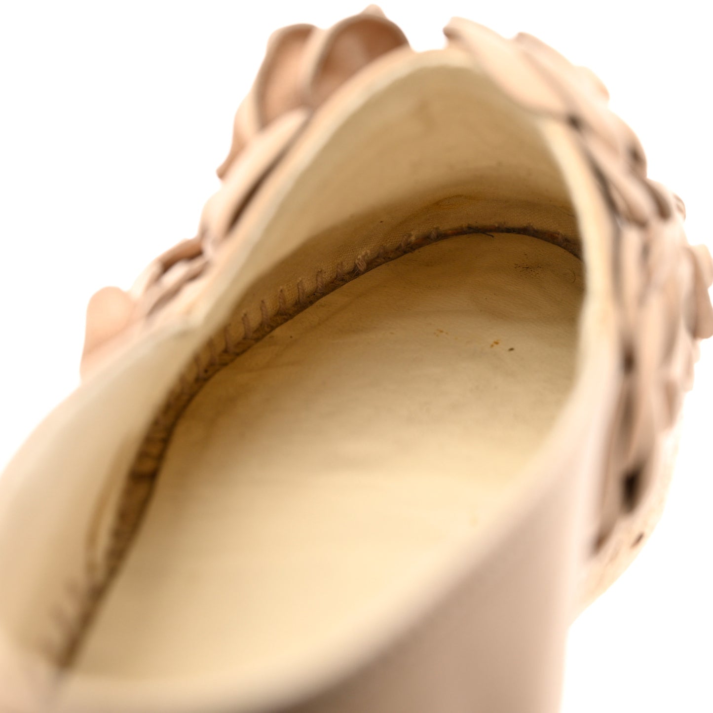 Suede Camellia CC Espadrilles 40 Pink